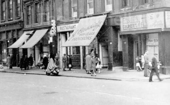 Shops on Elderslie Street pictured in 1958 