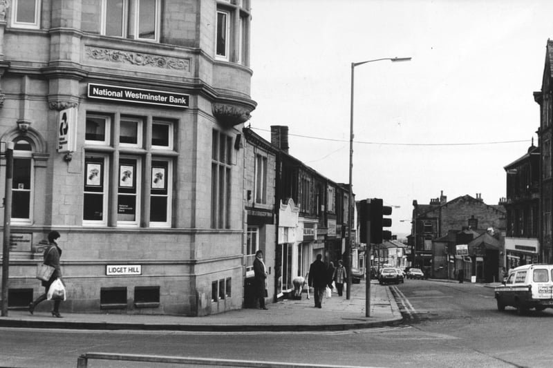 The NatWest Bank on Lidgett Hill was the scene of an armed robbery in February 1987