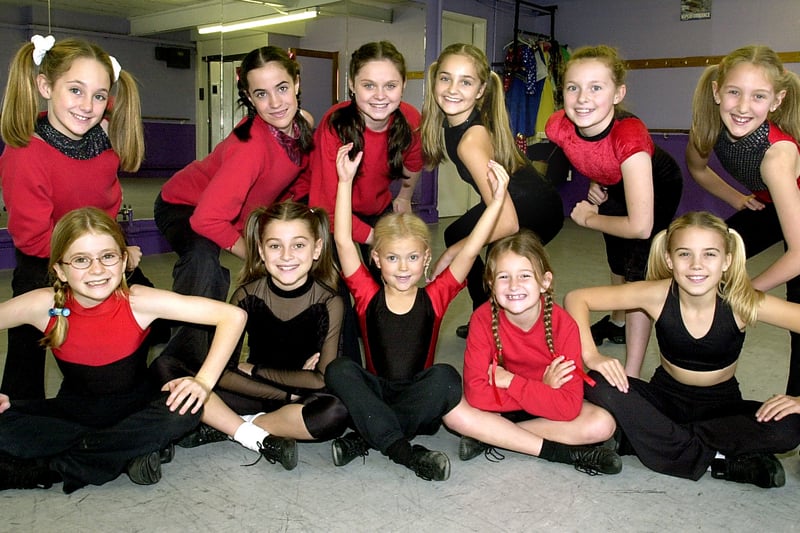 Children from the Barbara Jackson School of Dancing who took part in the Chris Moreno Ltd. production of 'Annie' at the Grand Theatre. Back, from left, Rebecca Foulkes, Sarah Harris, Amy Tripp, Georgina Cullen, Emily Jowett, Emma Clarkson. Front, from left, Sadie Dial, Jasmyn Pye, Lucy Fallon, Nicole Cattle, Sophie Wilson. 