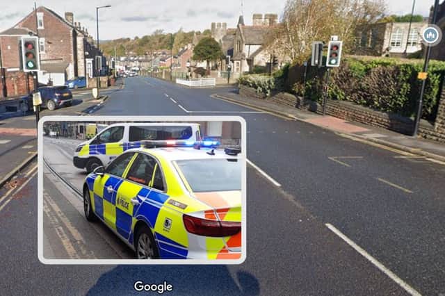 A man fled from police after a crash on City Road, Sheffield, near the junction with St Aiden's Road. Picture: Google