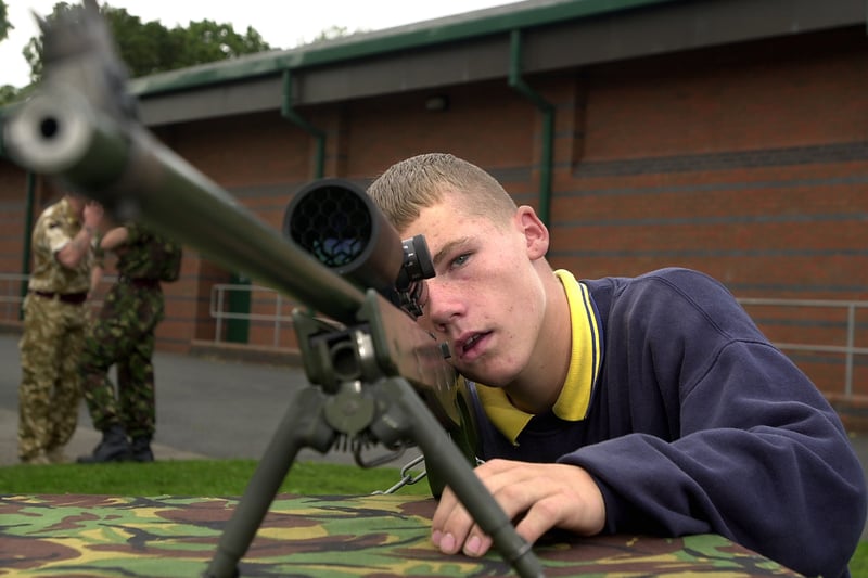 The army held a fun day for  children at Stanley Park. Kenny Allison aged 14