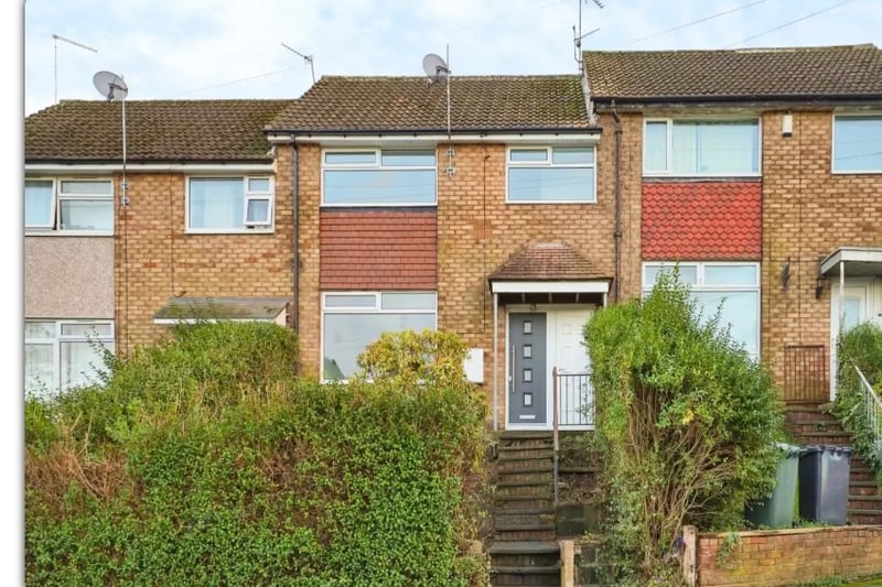 This 3 bed terraced house on Manor Farm Way was last reduced on February 8 by a total of 22.2 percent, to £210,000.