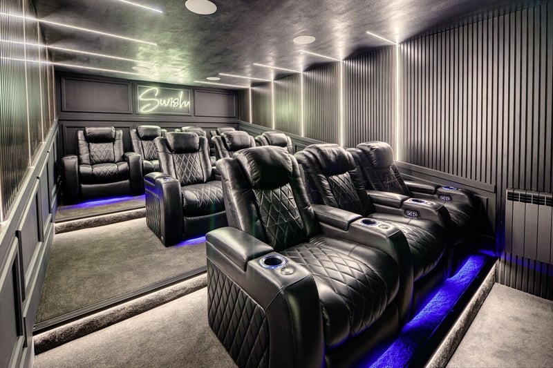 The Grandstand suite comes with its own cinema room