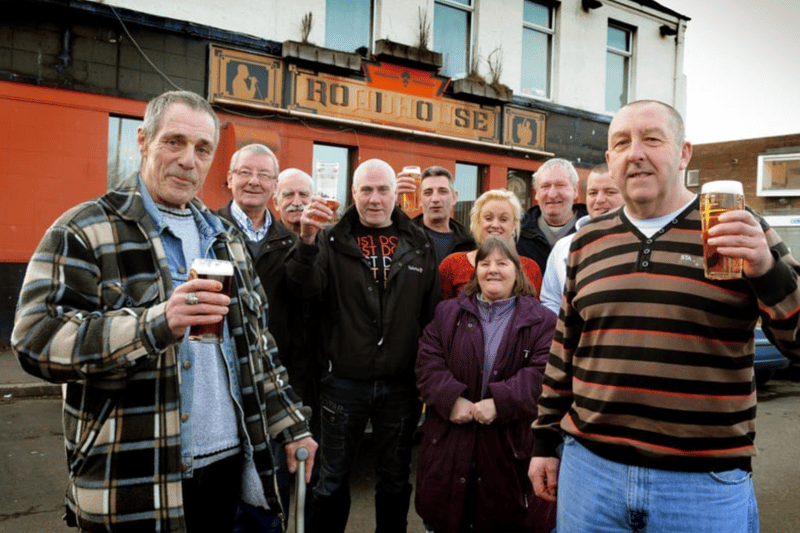 Regulars at the Roadhouse Pub, Hebburn, celebrate the pub being made a community asset. Who remembers this from 10 years ago?