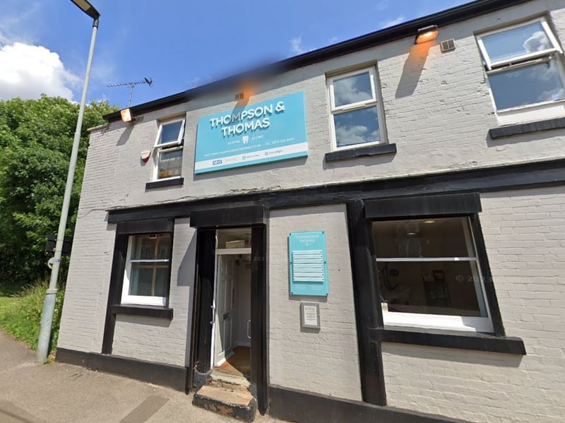 Thompson & Thomas dentists, at 76 Langsett Road, Hillsborough, Sheffield S6 2UB, is accepting new NHS patients, including adults, children and adults entitled to free dental care. It has an average rating of 5.0 stars from 11 Google reviews