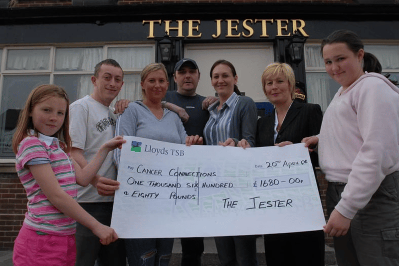 Regulars at the Jester raised money for Cancer Connections in 2006.