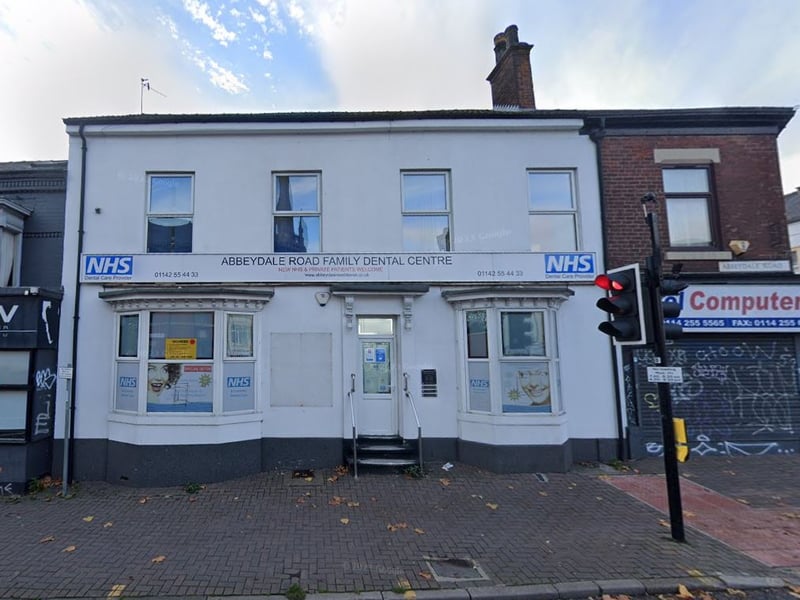 Abbeydale Road Family Dental Centre, at 4-6 Abbeydale Road, Highfields, Sheffield S7 1FD, is accepting new NHS patients, including adults, children and adults entitled to free dental care. It has an average rating of 3.2 stars from 187 Google reviews
