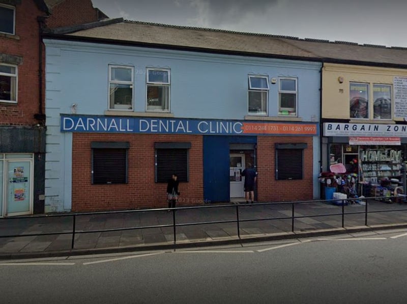 Orliaklis, V, at Darnall Dental Clinic, 652-654 Staniforth Road, Darnall, Sheffield S9 4LP, is accepting new NHS patients, including adults, children and adults entitled to free dental care. It has an average rating of 1.0 stars from 1 Google review
