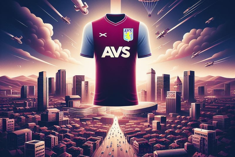 A crazy backdrop for this Aston Villa design.