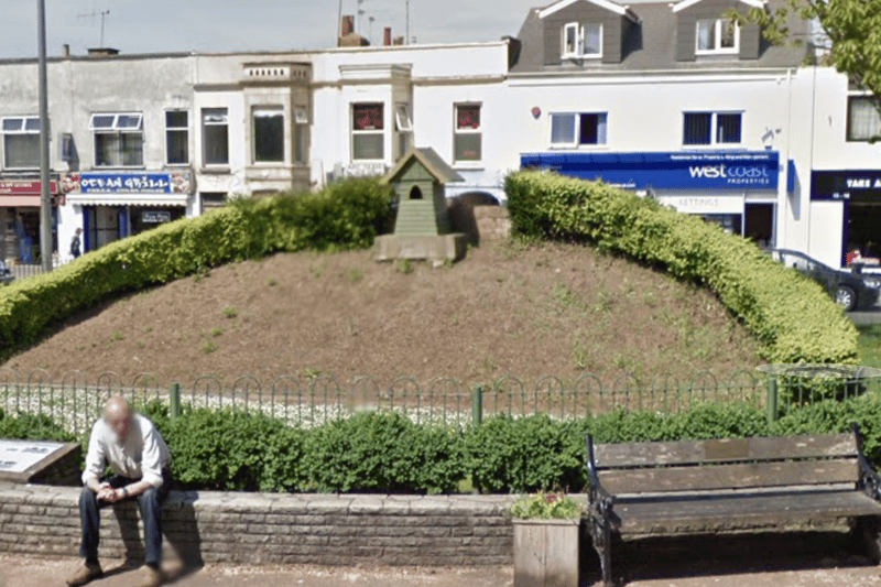 In May 2012, the floral clock was just soil 