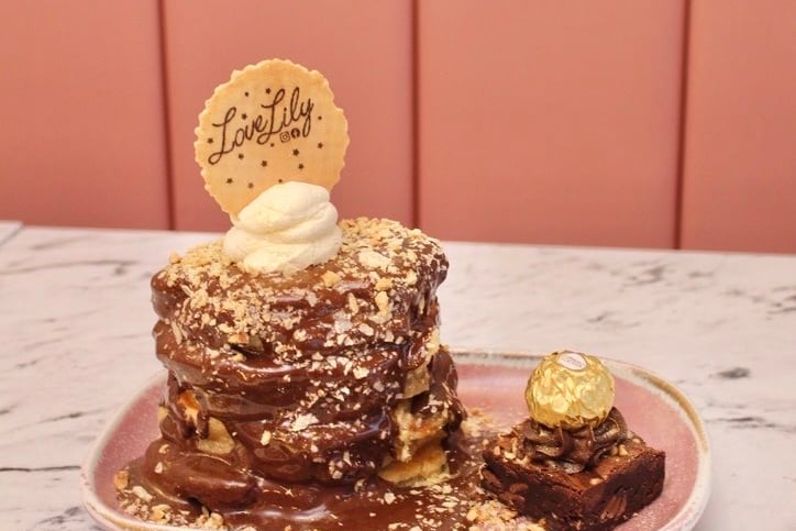 The original Love Lily in Roker will also have extended hours on Pancake Day, from 9am to 9pm. This is just one of their creations you can tuck into. The Ferrero Rocher Brownie pancakes are £10.45 for half a stack and £13.45 for a full stack.