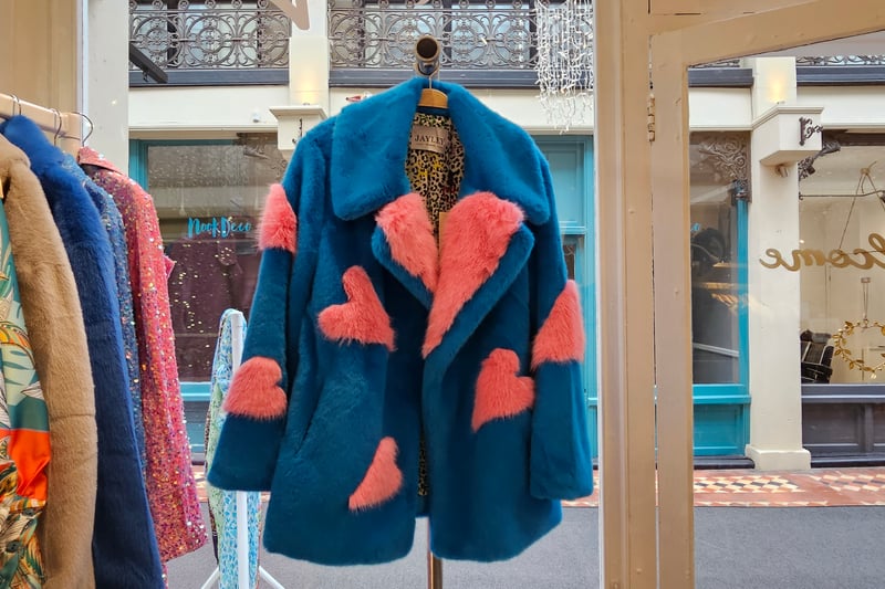 At the Motiq2 boutique, staff recommended the heart earrings (the jewellery ranges from £12 to £40), jumpers with small heart prints (£49) and a unique handmade faux fur jacket with hearts (£269) as quirky and unusual Valentine's Day gifts.
