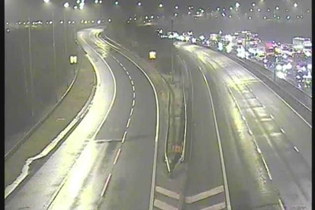 Traffic is being diverted away from the A1(M) after it was closed earlier