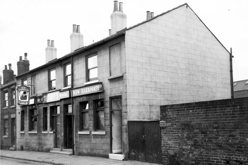 A Tetley's brewery pub, the New Harrogate, on Anchor Street pictured in June 1964 