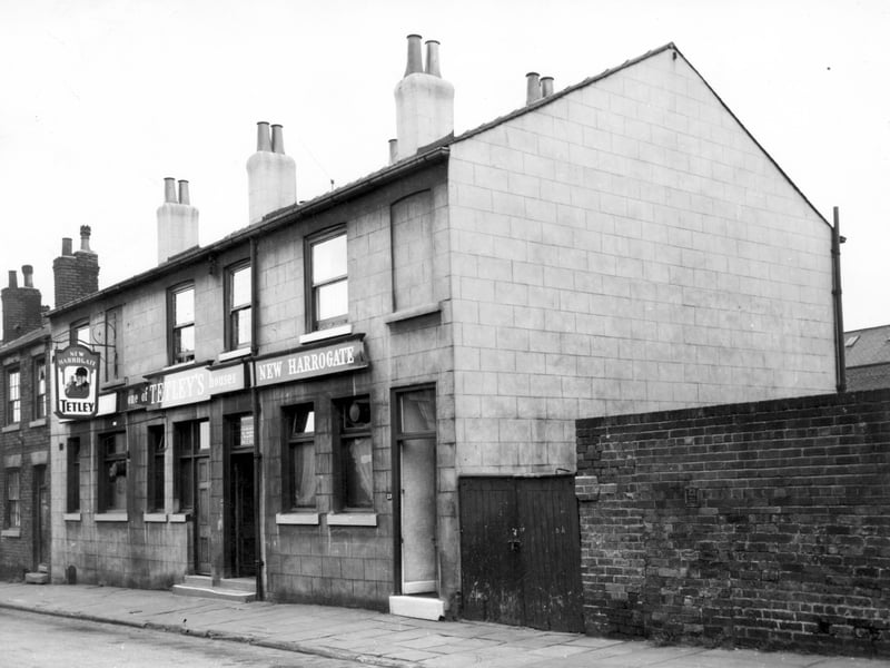 A Tetley's brewery pub, the New Harrogate, on Anchor Street pictured in June 1964