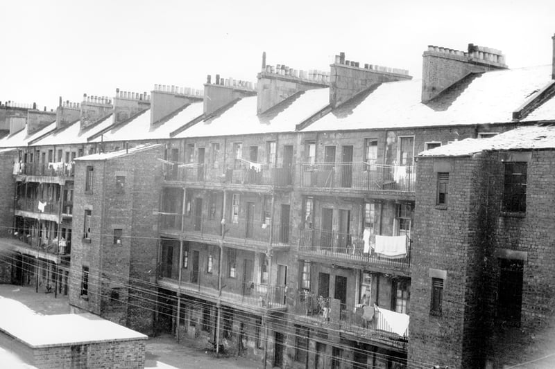 The 'Gangway', back of old tenement property between Haldane Street and Inchlee Street in Whiteinch.
