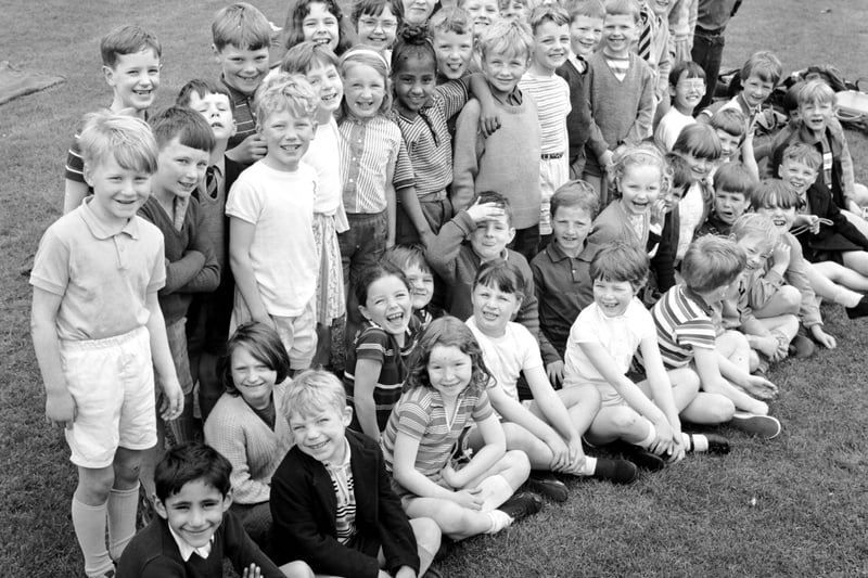 Children pictured during the Stockbridge Primary School sports day in Edinburgh 1968