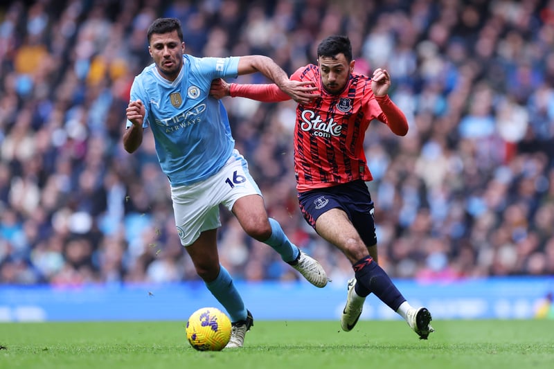 Cut a frustrated figure at times and he didn't offer many cross-field passes, as he tends to in most City matches. But Rodri helped control the middle and linked the defence and midfield.