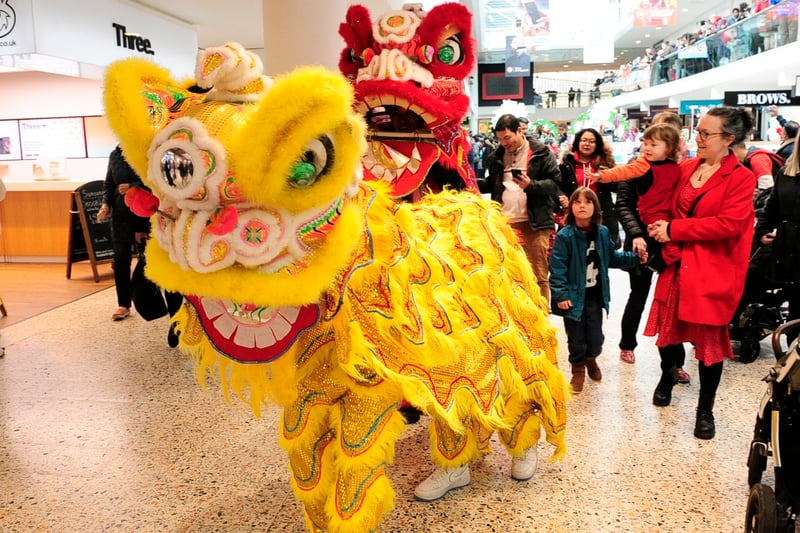 The celebrations welcome in the Year of the Dragon