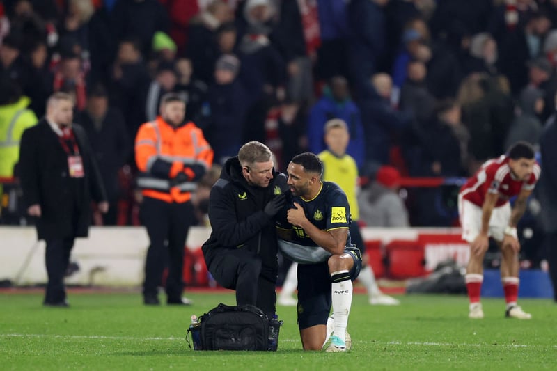 Wilson was in some discomfort at full-time against Forest because of a problem with one of the muscles in his arm. Howe hopes it isn't serious. Possible return date: AFC Bournemouth (H) 17/02.
