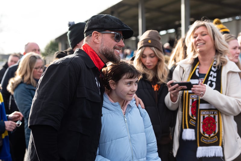 Boyzone's Keith Duffy was a hit with Chorley FC fans