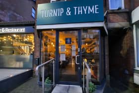 Turnip & Thyme is one of the best restaurants in Sheffield and one of the narrowest.