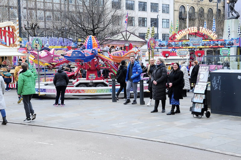 The fair has taken over Millennium Square as well as Victoria Gardens and Cookridge Street.