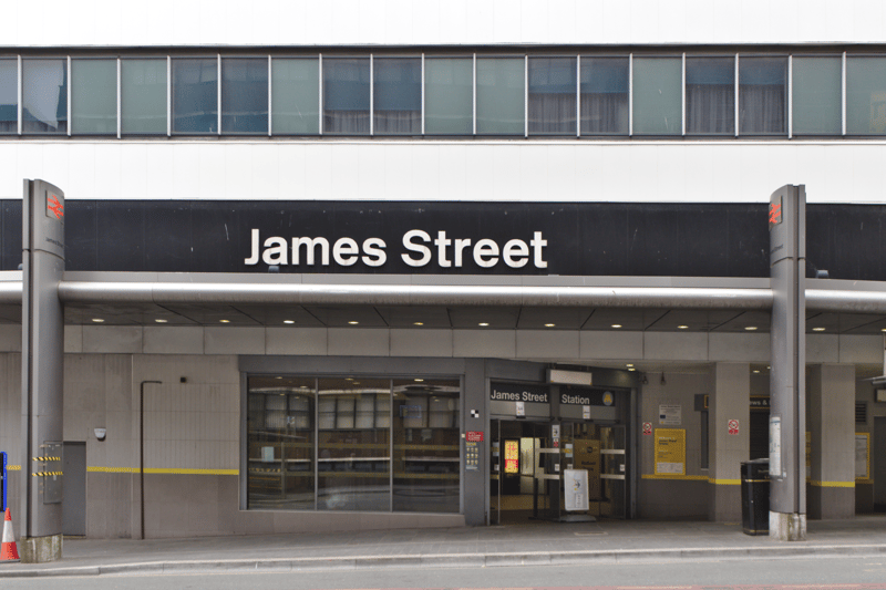James Street had 2,400,416 entries and exits in 2023 - Birkenhead Hamilton Square was the main origin/destination station with 261,564 trips between James Street and Hamilton Square.