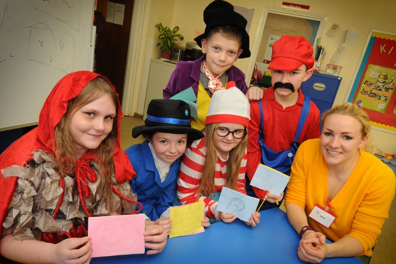 Rickleton Primary School pupils Jamie-Lee Phillips, Megan Dixon, Leah Armstrong, Joseph Storey and Ethan Johnson made flip-animation books for the big day in 2015.