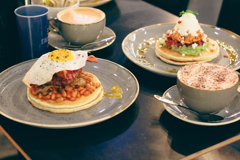 If you want to kickstart your day with a hearty breakfast, look no further than Stack and Still by ordering their Big Breakfast stack which is piled high with all your morning favourites. 100-108, 100 W George St, Glasgow G2 1PJ