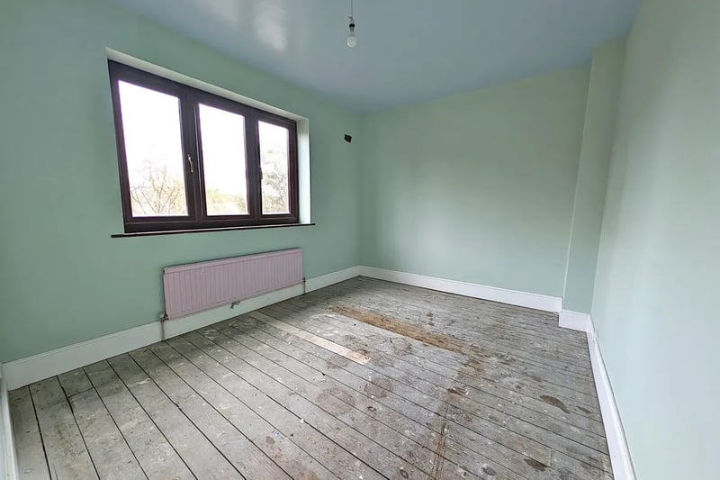 The property has three bedrooms in total. This one is approximately 137 square feet and can fit a double bed in it. Photo courtesy of Zoopla