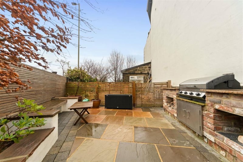 The property also features a garden kitchen with ample space for large dinners with friends.