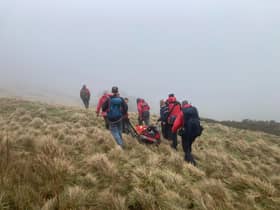 Edale Mountain Rescue Team saved an injured walker on the Great Ridge near Castleton.