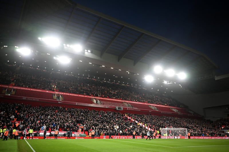 Liverpool's attendance against Burnley saw 59,896 pack out Anfield