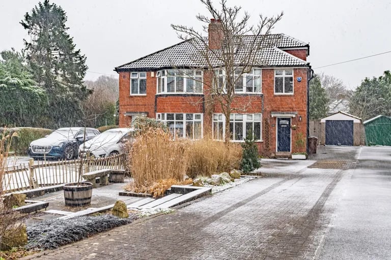 A superb extended four bedroom semi-detached home is on the market.