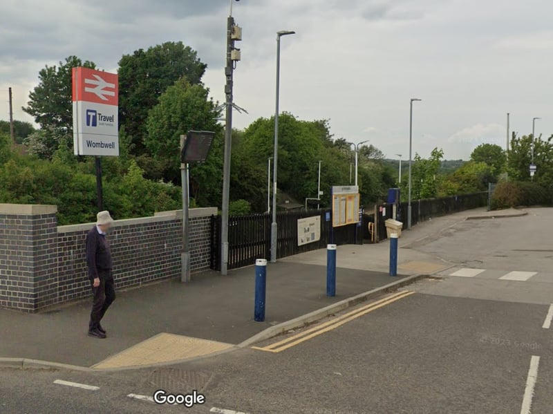 Wombwell Station had 171,208 entries and exits in 2023 - Sheffield was the main origin / destination station. Picture: Google
