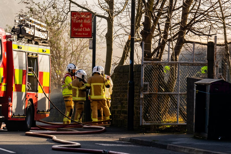 It is understood that the fire affected the church hall, which stands opposite St Bartholomew's Church, on Wesley Road.
