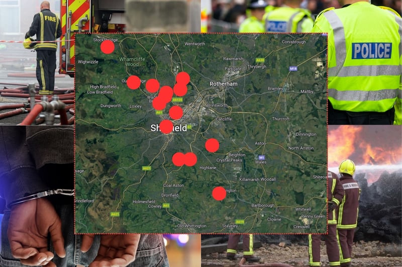 The 14 streets hit hardest by vandals and arsonists in Sheffield have been revealed