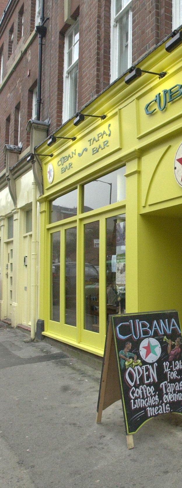 Cubana tapas bar, on Trippet Lane, Sheffield, in 2001
