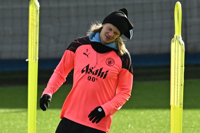 Fresh from his brace against Everton, the hulking Norwegian will hope to fire City into a first-leg advantage 