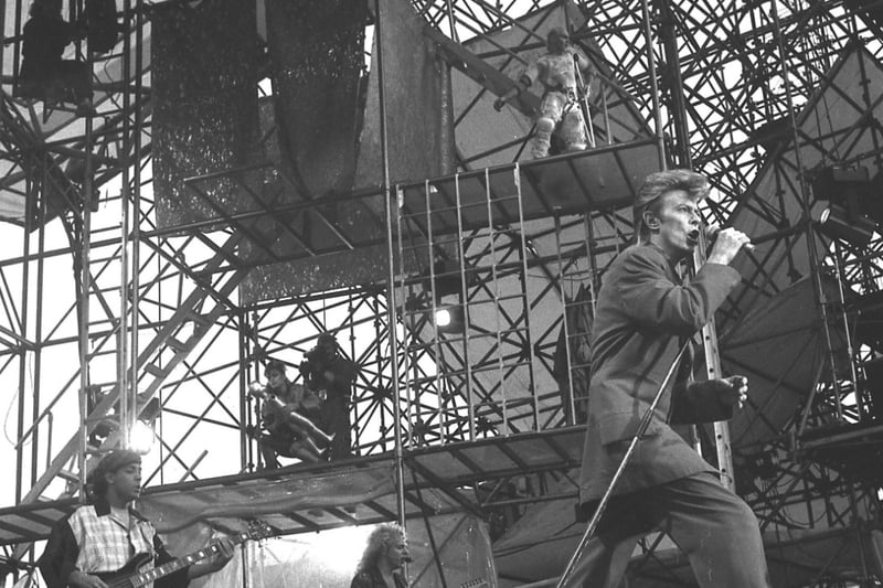 The legendary musician also starred in films such as The Man Who Fell To Earth.
In 1987, he performed live at Roker Park.