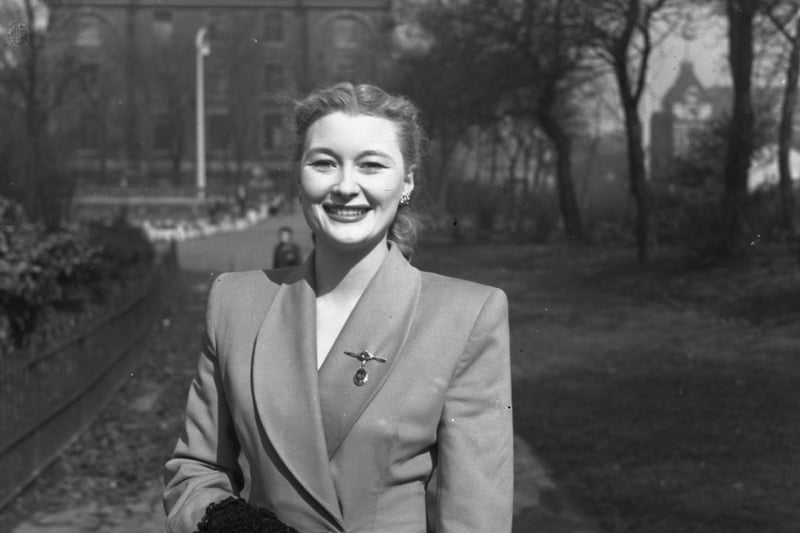 The Sunderland-born movie star, who featured in films including An Ideal Husband, was pictured in Mowbray Park in 1947 on a brief return to her home town.
