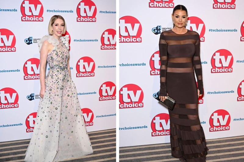Katherine Ryan and Jessica Wright at the TV Choice Awards 2024 at the Hilton Park Lane on February 12, 2024 in London, England (Getty) 