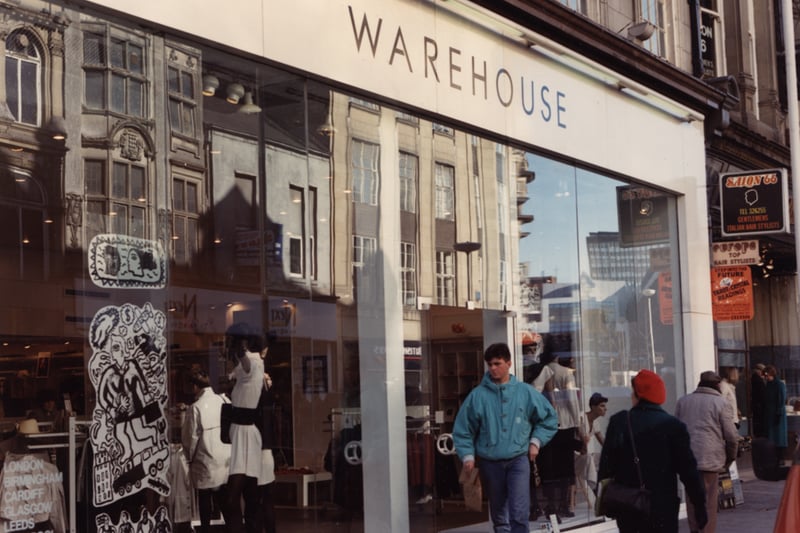  A view of the exterior of Warehouse Blackett Street Newcastle upon Tyne taken in 1988.
