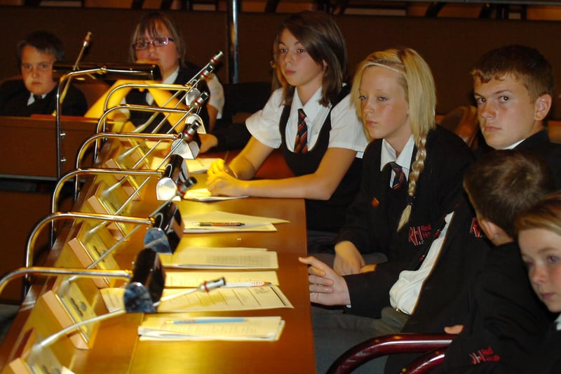 Back to 2010 when pupils from Red House Academy took part in a debate about school life.
They did it at Sunderland Council Chambers.