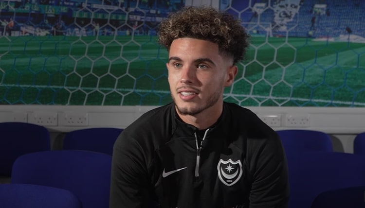 The winger signed a short-term deal with Pompey back in November. Has only started two games.