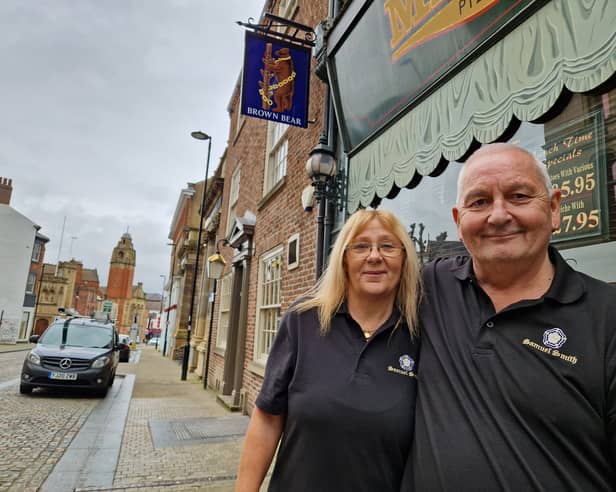 Ian Finnie and Carrolyne Cousins have re-opened the Brown Bear, on Norfolk Street, in Sheffield city centre. Picture: David Kessen, National World