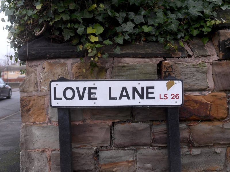 The quaint market town of Rothwell was named the happiest place to live in Leeds by reader Paddy Sawyer. Pictured is Love Lane, in Rothwell, which just could be the city's most romantic street. 