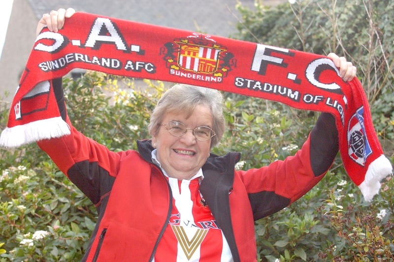 Doris Turner from Hetton won a competition in 2007 to come up with a new song about SAFC.