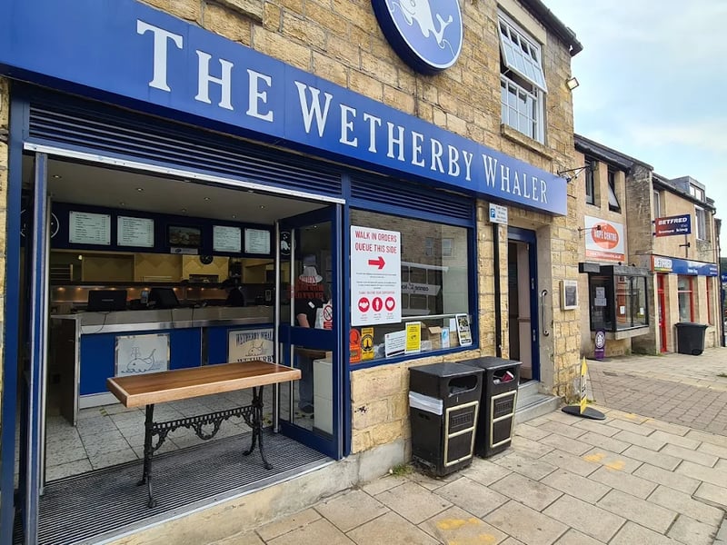 Wetherby Whaler, located in Wetherby, has a rating of 4.5 stars from 996 TripAdvisor reviews. A customer at Wetherby Whaler said: "This is how fish and chips should be served, hot crispy and tasty served with fresh salad. The best we’ve had in the UK. Staff very friendly."